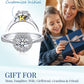 MomentWish Custom Moissanite Halo Ring For Engagement Wedding