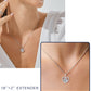 Sterling Silver Heart Moissanite Necklace for for Her Girls