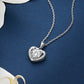 Sterling Silver Heart Moissanite Necklace for for Her Girls