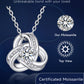 Infinity Love Knot Moissanite Necklace for Women Mom Birthday Gift