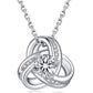 Infinity Love Knot Moissanite Necklace for Women Mom Birthday Gift