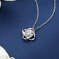 Love Knot Birthstone Moissanite Necklace Birthday Gift for Women Mom