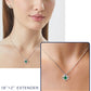 Love Knot Birthstone Moissanite Necklace Birthday Gift for Women Mom