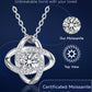 Love Knot Birthstone Moissanite Necklace Birthday Gift for Women Mom