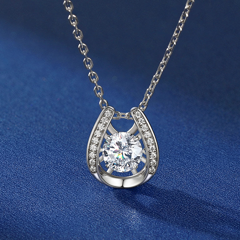 10k Rose Gold Diamond Necklace (1/5 cttw) Dancing Diamond Love Knot - –  Diamond Classic Jewelry