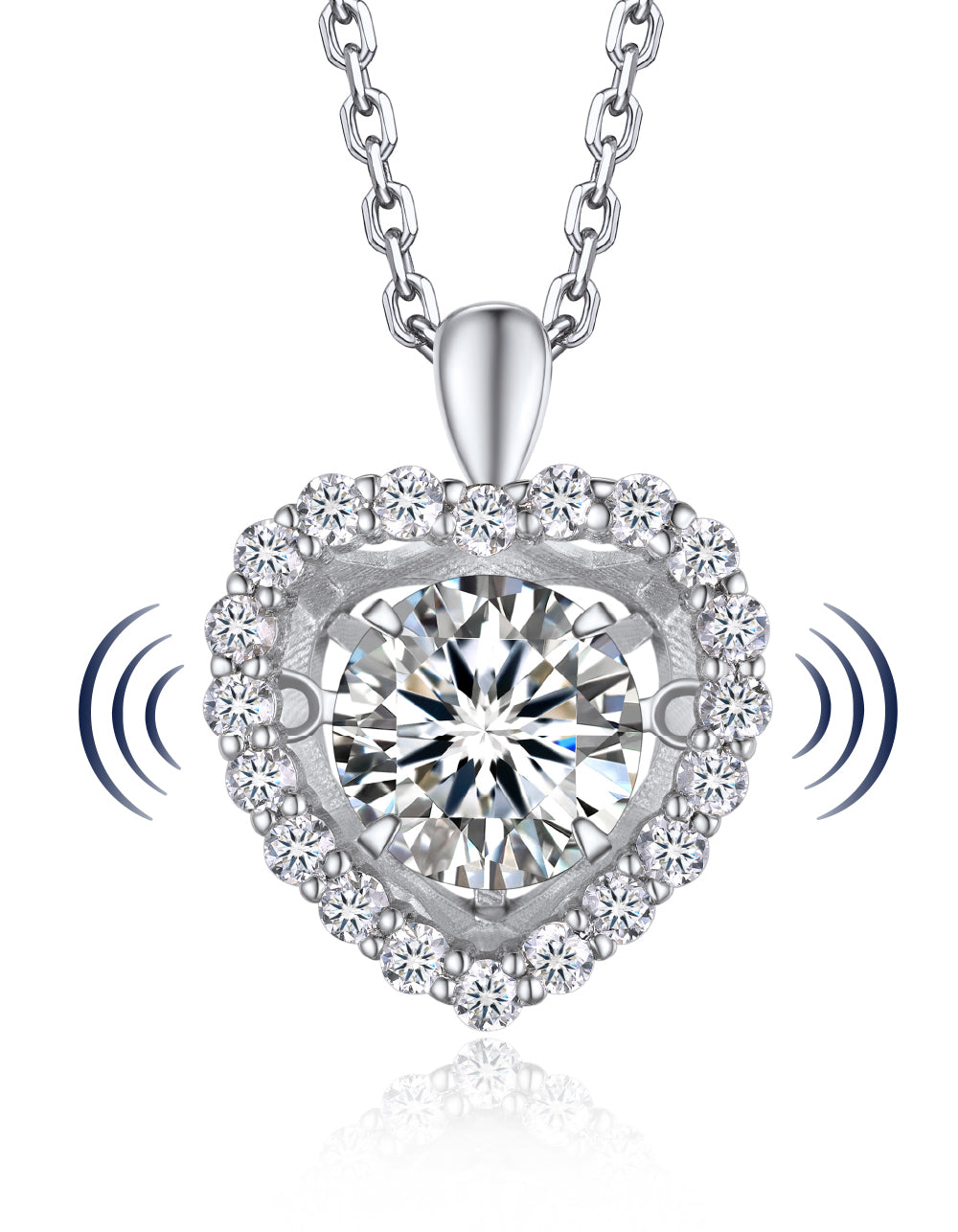 Heart Dancing Diamond Necklace for Her