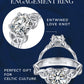 MomentWish Celtic Knot Moissanite Engagement Ring For Women