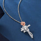 MomentWish Cross Necklace With Moissanite