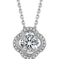 MomentWish Moissanite Necklace Four Leaf Clover Necklace For Women