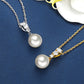 Pearl Necklaces with Moissanite 30th Wedding Anniversary for Wife