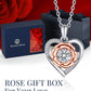 MomentWish Heart in Rose Necklace With Moissanite for Women Mother