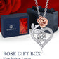 MomentWish Heart Rose Moissanite Pendant Necklace for Women