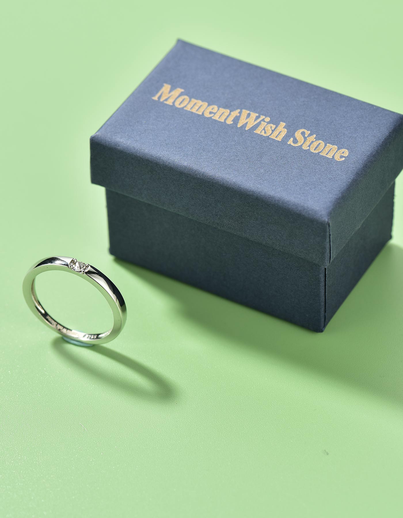 MomentWish Stone Moissanite Band Ring For Women
