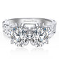 MomentWish 3D Name Moissanite Ring Engagement Ring for Women