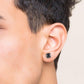 MomentWish Black Moissanite Stud Earrings