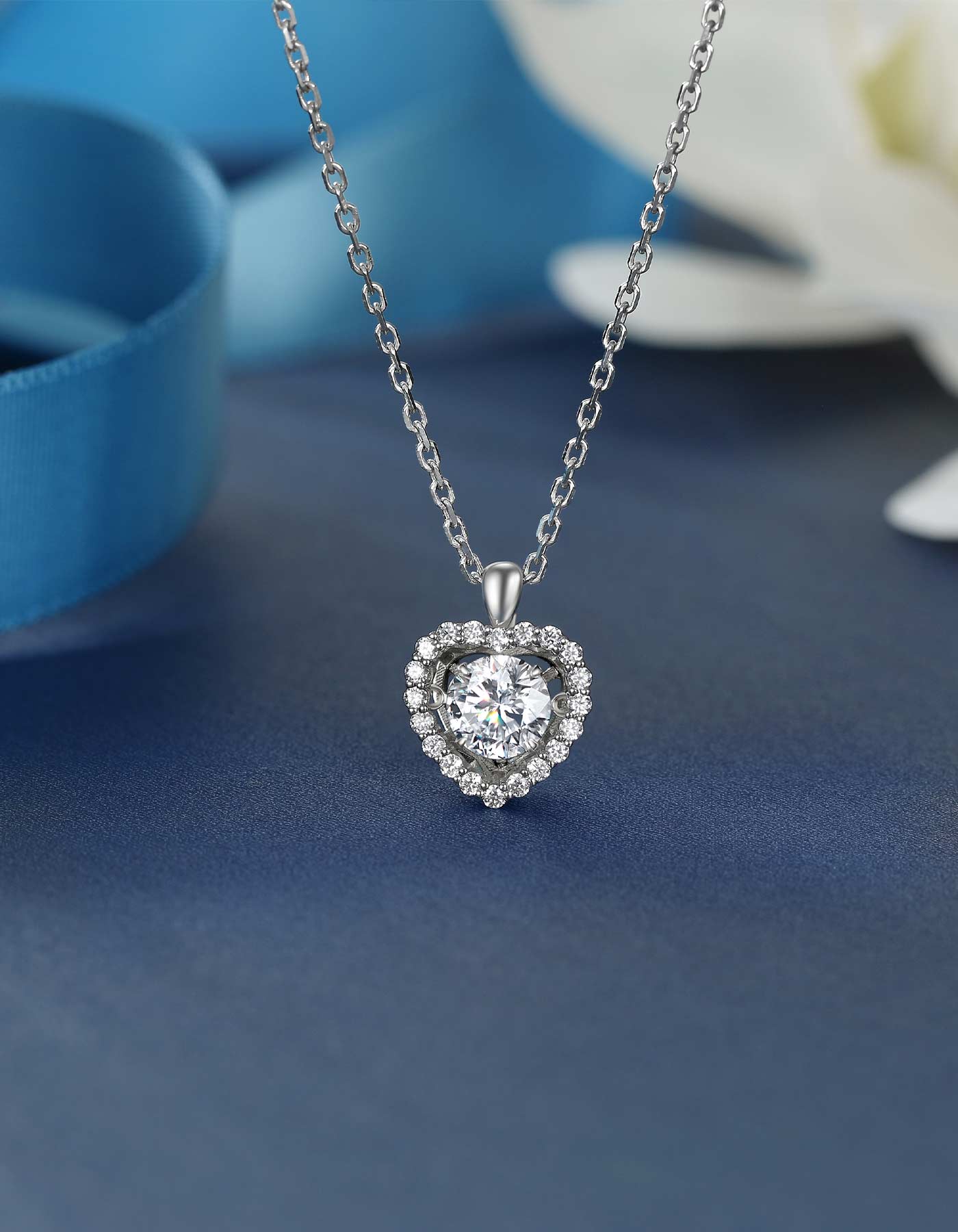 MomentWish Moissanite Dancing Necklace