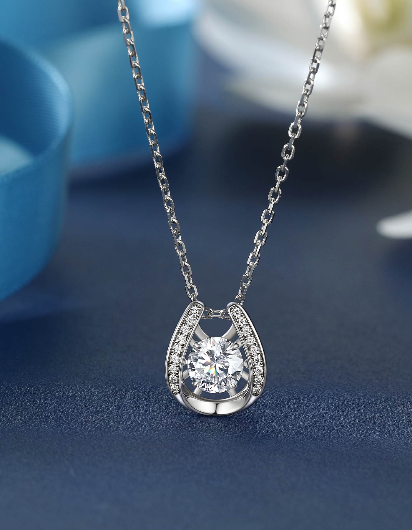 Sapphire & Diamond Necklace: Black Beauty Spirit Of The Wild West