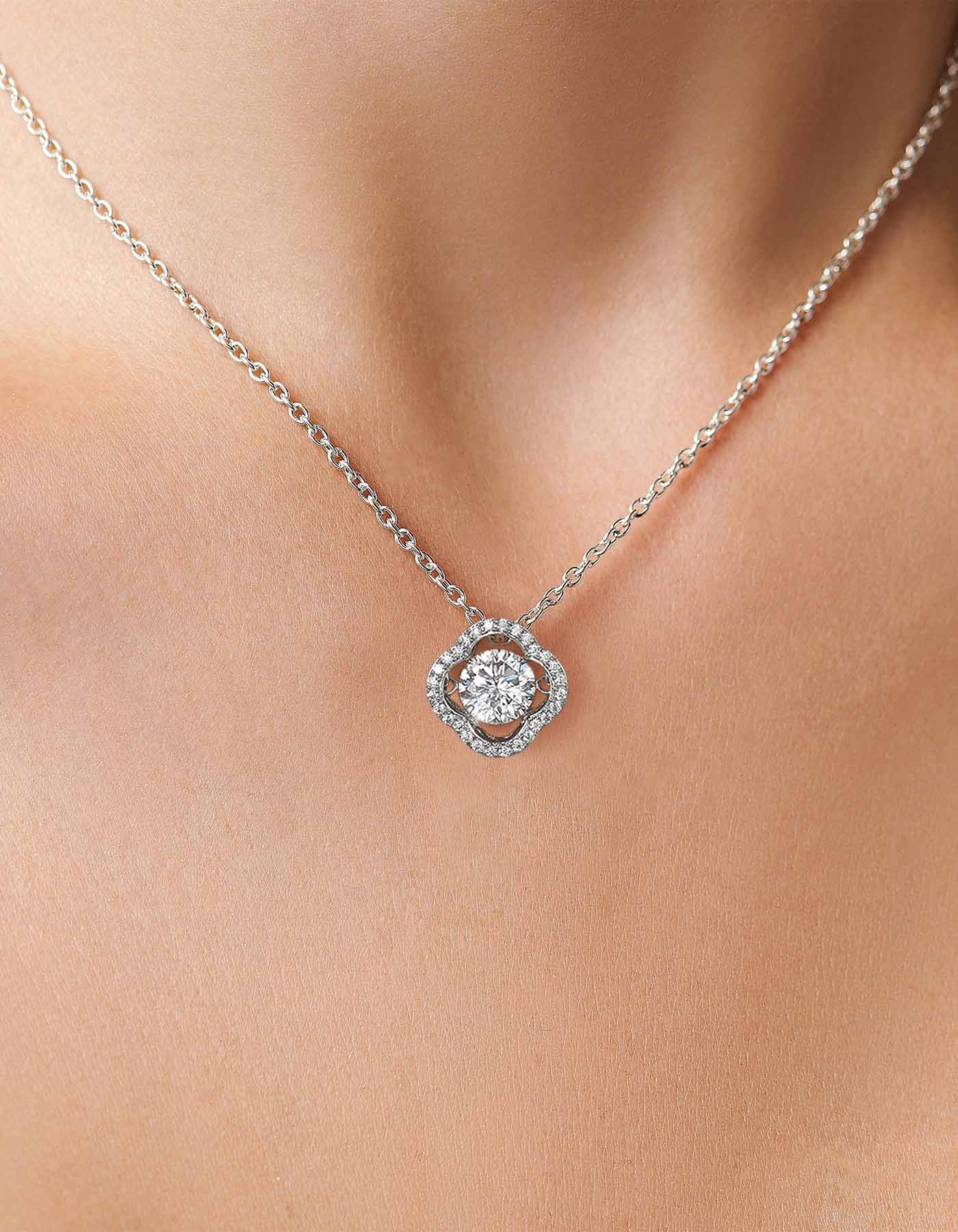 MomentWish Moissanite Necklace For Women