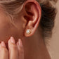 MomentWish Moissanite Stud Earrings Gold Plated