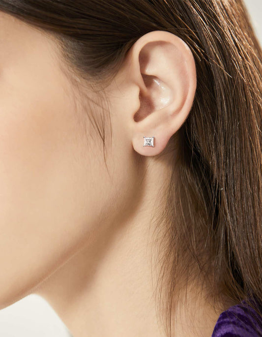 Moissanite Earrings Birthstone Stud Earrings – MomentWish Jewelry