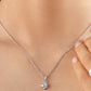 MomentWish Silver Moissanite Necklace