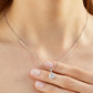 MomentWish Womens Moissanite Necklace
