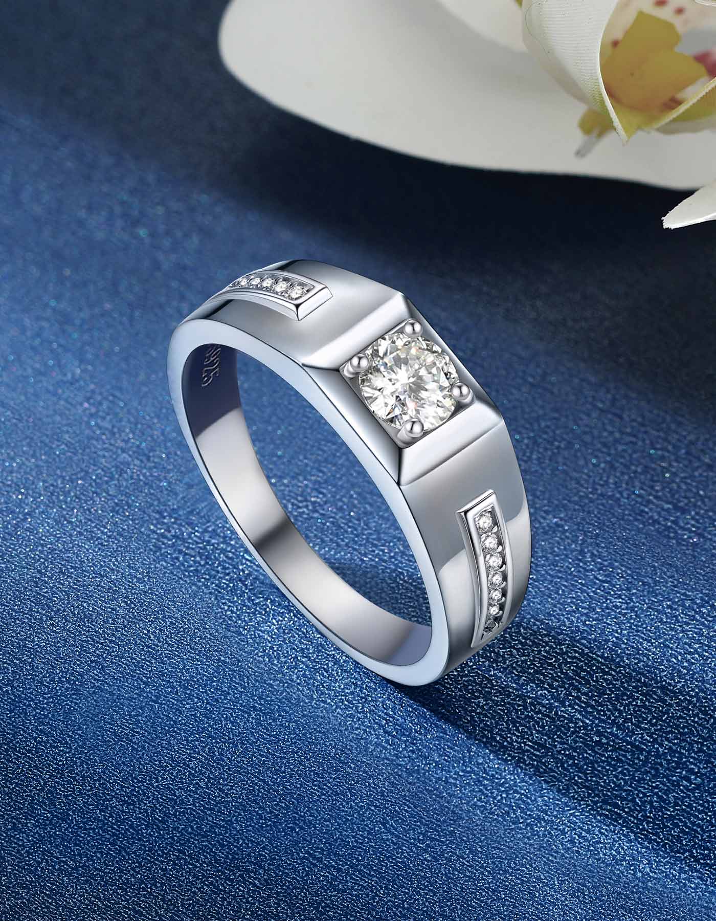 Silver Band Ring For Men
